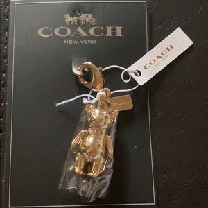 Brand new Coach bear key chain